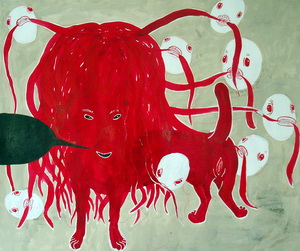 Anke Feuchtenberger Das rote Kleid FB69 Galerie Münster