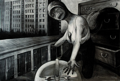 Anke Feuchtenberger Autoportrait FB69 Galerie Münster