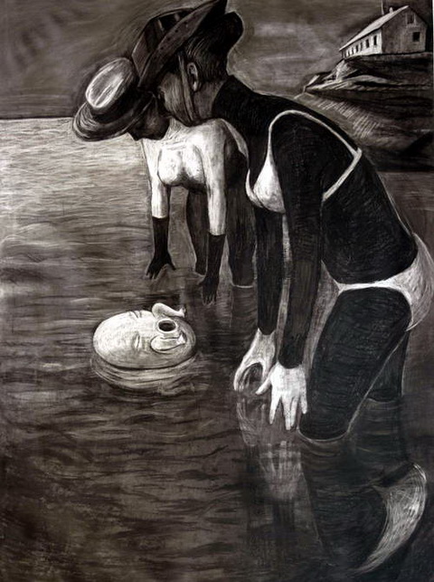 Anke Feuchtenberger Junger Schwan FB69 Galerie Münster