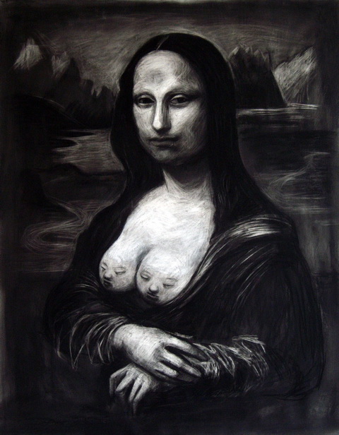 Anke Feuchtenberger Mona Lisa Selbdritt FB69 Galerie Münster